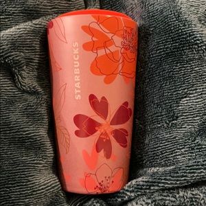 Starbucks 2021 Pink Floral Ceramic Tumbler